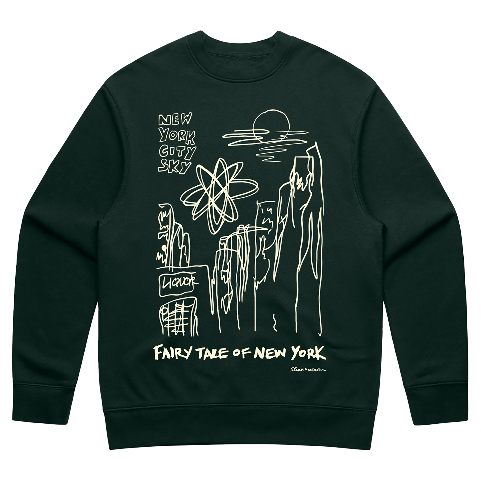 Fairytale Of New York Pine Green Sweatshirt