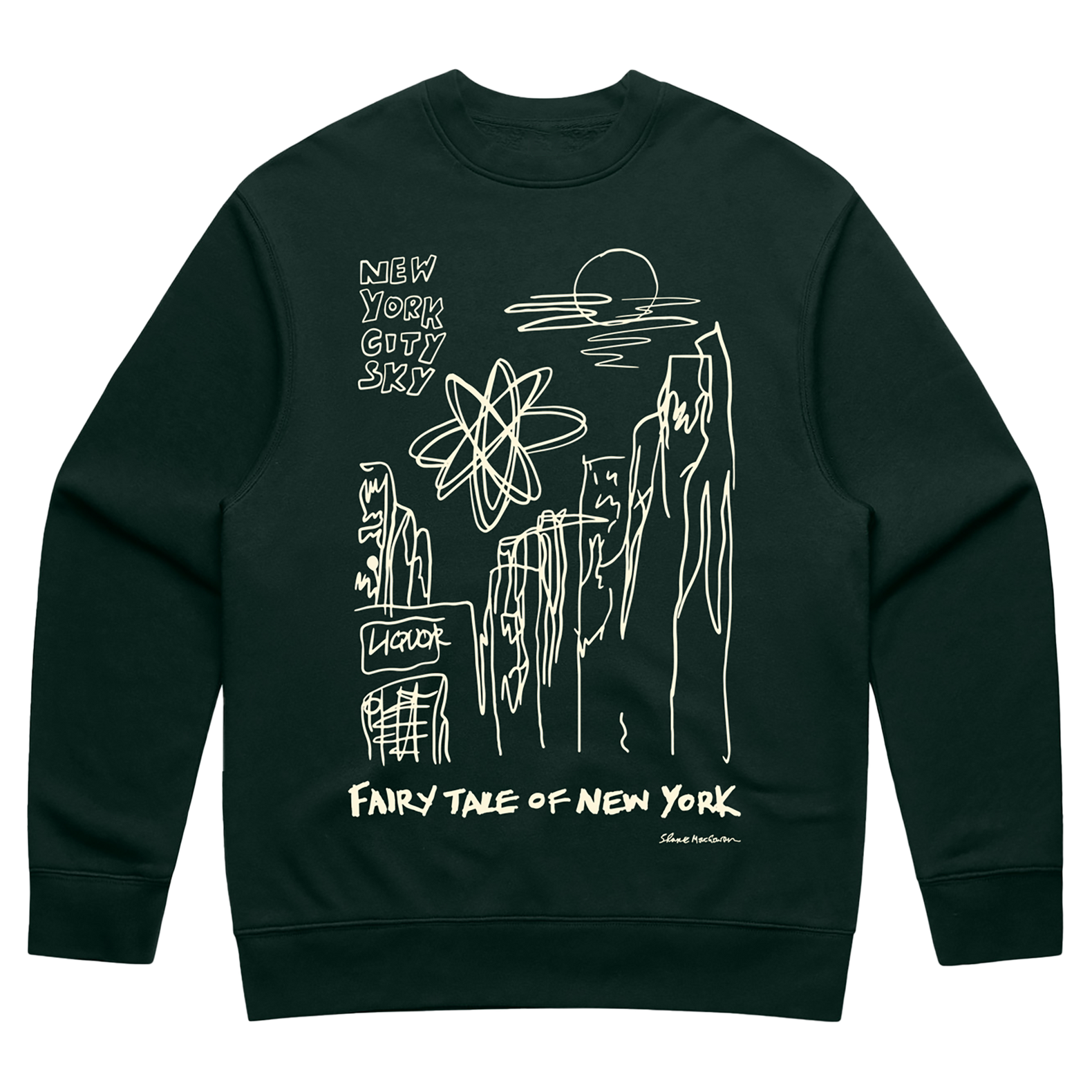 Fairytale Of New York Pine Green Sweatshirt