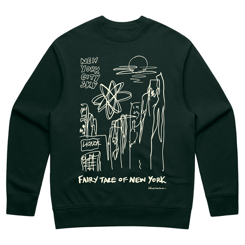 Fairytale Of New York Pine Green Sweatshirt