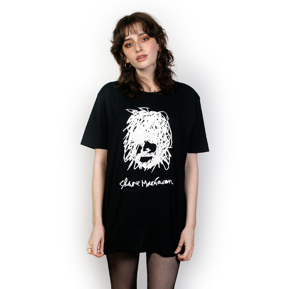 Shane Self-Portrait Black T-Shirt | Shane MacGowan | The Official Store